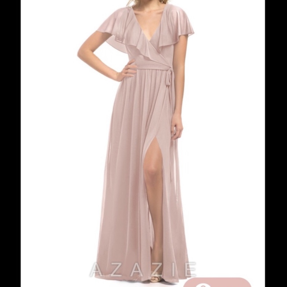 Azazie medium A4 bridesmaid dress Dusty Rose